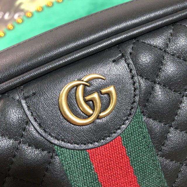 Gucci經典款女包 541051 古馳19新款 小號絎縫皮革菱格紋單肩包 Gucci斜跨包  gqy3311